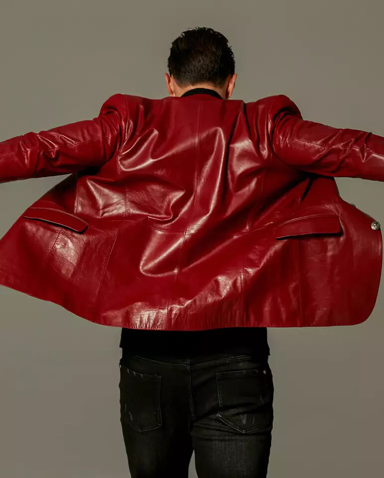 SID Damen-Lederjacke Aus Lammleder In Rot/Scarlet – Schlanke Passform, Atmungsaktiv
