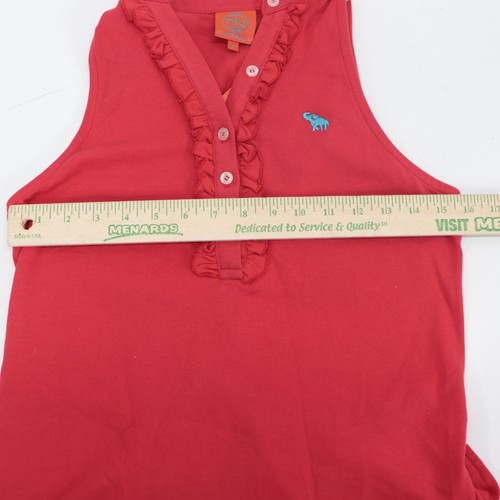 Tracy Negoshian Jennie Red Halter Ruffle Polo Womens Size Small - 第 8/13 張圖片
