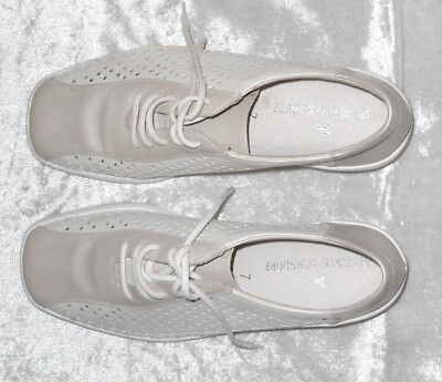 Remonte Schnürschuhe Sneaker  Größe 7 Creme/Beige  Leder ungetragen
