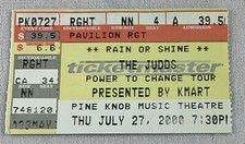 1999 07/27 THE JUDDS Power to Change Tour Concert Ticket-Pine Knob Theatre