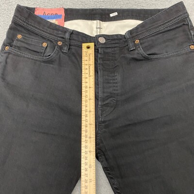 Acne Studios Jeans Mens 31 Black Bla Konst Stockholm Floragatan 13