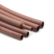 1mm To 50mm Brown PE Heat Shrink Tubing Electrical Sleeving Cable Wire Wrap 2:1