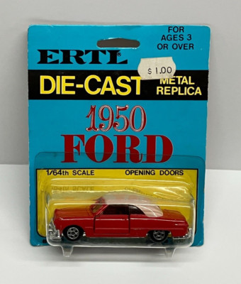vintage ERTL 1:64 scale 1950 FORD opening doors die-cast
