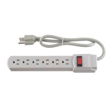 6-Outlet Economy Surge Protector 90 Joules 