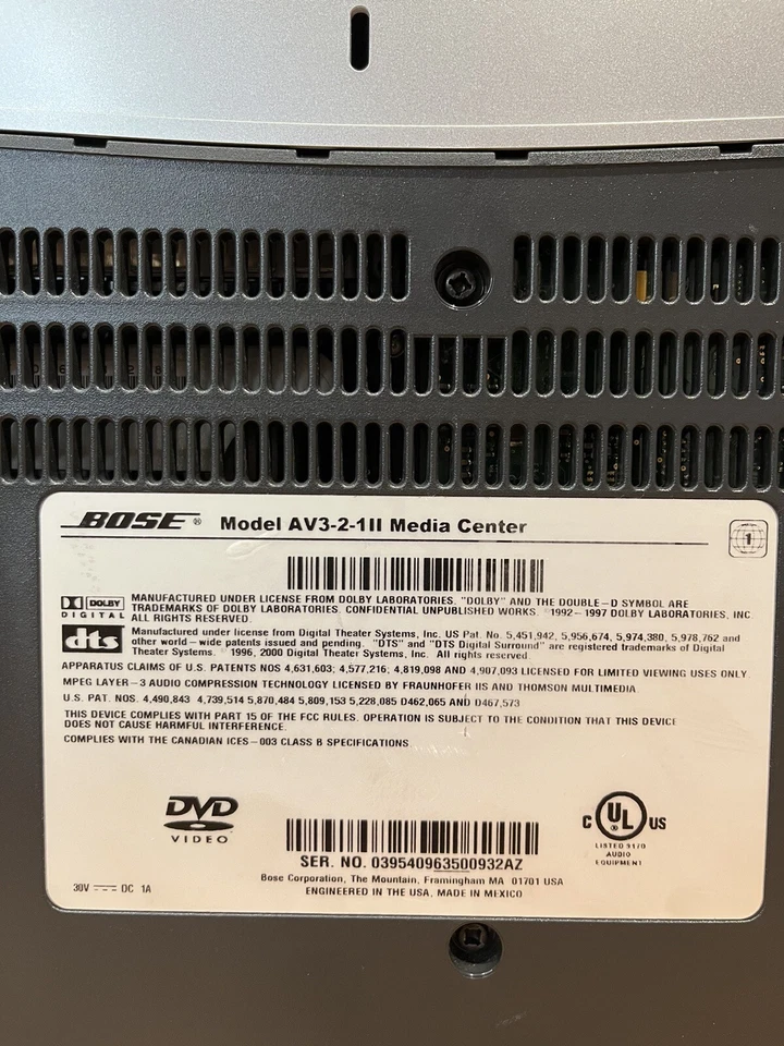 Bose Model AV3-2-1 Media Center Series II Console ONLY. - Image 4 of 4
