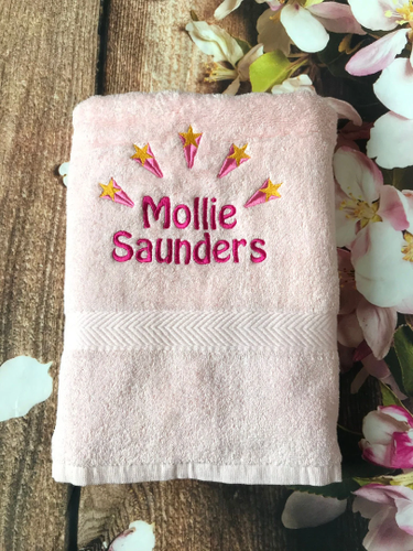 Embroidered Personalised with name. Swimming or Sports Towel. Ideal gift. - Picture 7 of 11