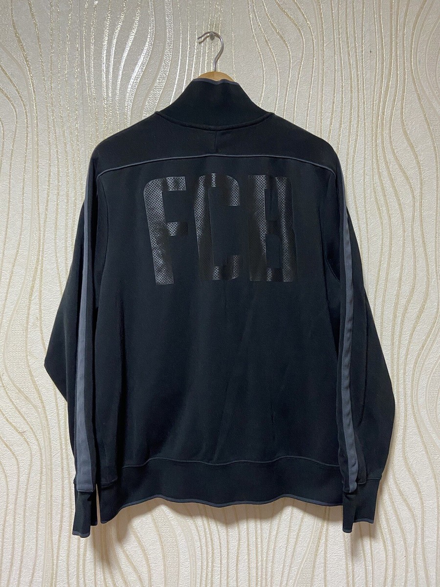 BARCELONA N98 FOOTBALL SOCCER TRACK TOP JACKET sz XXL MEN BLACK | eBay