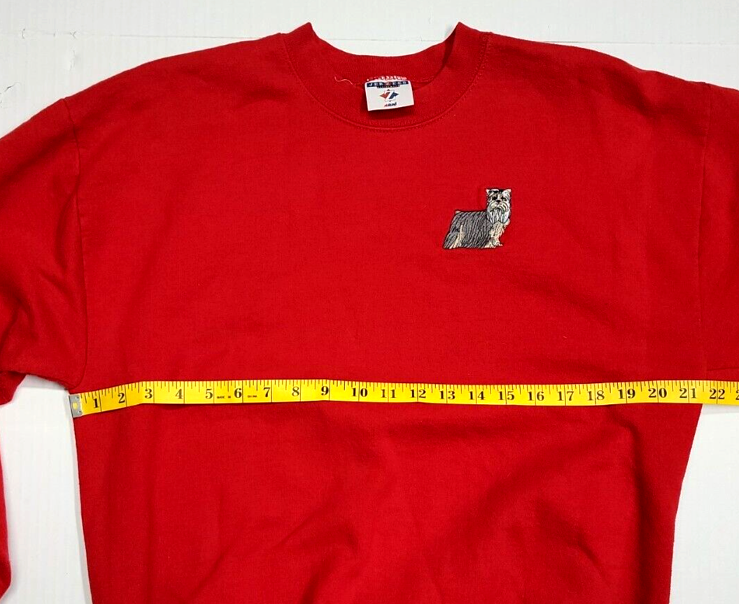 Vintage Jerzees YorkShire Terrier Embroidered Sweatshirt Men