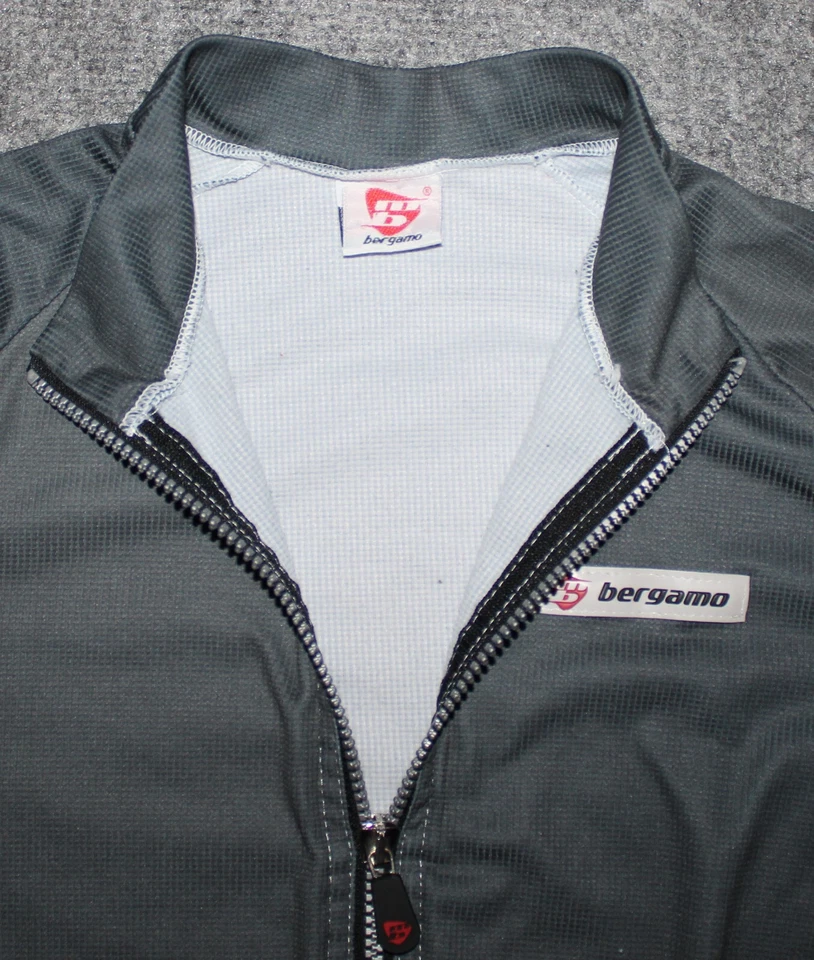 MARCELLO BERGAMO MUJER CREMALLERA COMPLETA BICICLETA JERSEY Gris Medio Peso Ciclismo M Jersey - Imagen 4 de 4