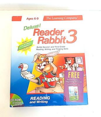 Reader Rabbit Cd Rom 3rd Grade READER RABBIT 3 Deluxe Learning Company 1997 CD-ROM Video Game Windows ...