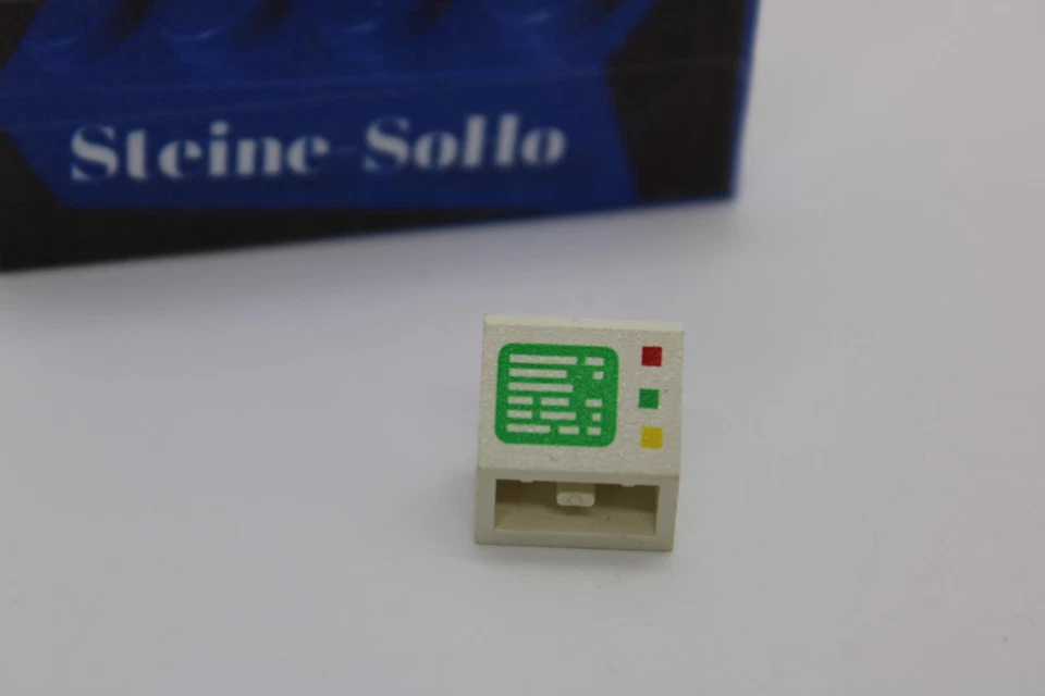 Lego (c) 1x Space Computer - Classic - weiß - 3660pb01 - Weltraum Zubehör - Bild 1 von 1