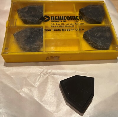 WNG CARBIDE INSERT, 1'' I.C., GRADE NA22 NEWCOMER, 5 INSERT LOT, NEW, USA