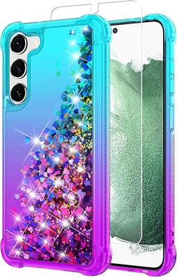 Samsung Galaxy S23 Plus Case Gradient Glitter Durable Shockproof Defender Cover