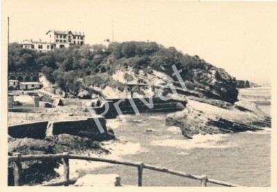 Foto WK II Marine 5. Torpedoboot Flottille Biarritz France Panorama L1.91