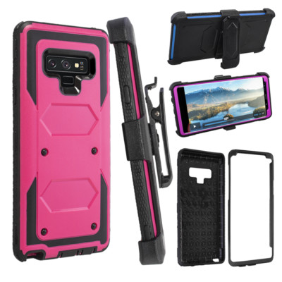  Samsung Galaxy Note 9 case, Full Body Protective Cover with Holster Clip Stand