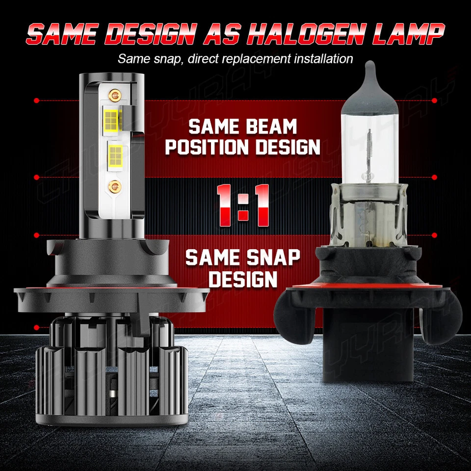 Para GMC Yukon XL 1500 2007-2014 4x faros LED haz alto bajo + bombillas antiniebla Foto 4 de 4