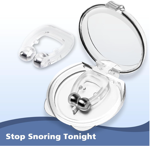 Anti Snoring Devices, Snore Stopper with Adjustable Magnet, Silicone Nose Clip - Picture 4 of 5