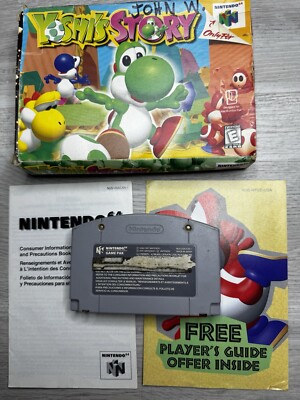 Yoshi's Story N64 Nintendo 64 With Original Packaging And Booklet