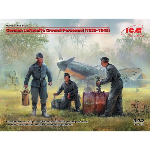ICM 32109 model kit 1:32 German Luftwaffe Ground Personnel (1939-1945) 3 figures - Bild 12 von 12