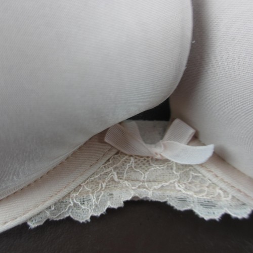 Victoria's Secret Bra 34C Beige Lace Padded Underwire Adjustable Clasp Back - Picture 3 of 11