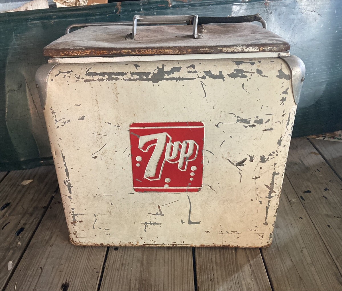 7up cooler Vintage Collectible Original With Green 7 Up Tray | eBay