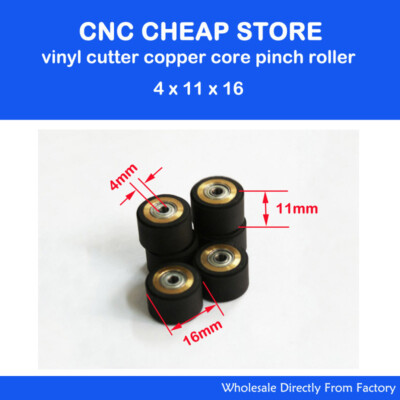 10pcs 4x11x16mm Vinyl Cutting Plotter Pinch Roller Roland Mimaki Graphtec CE5000