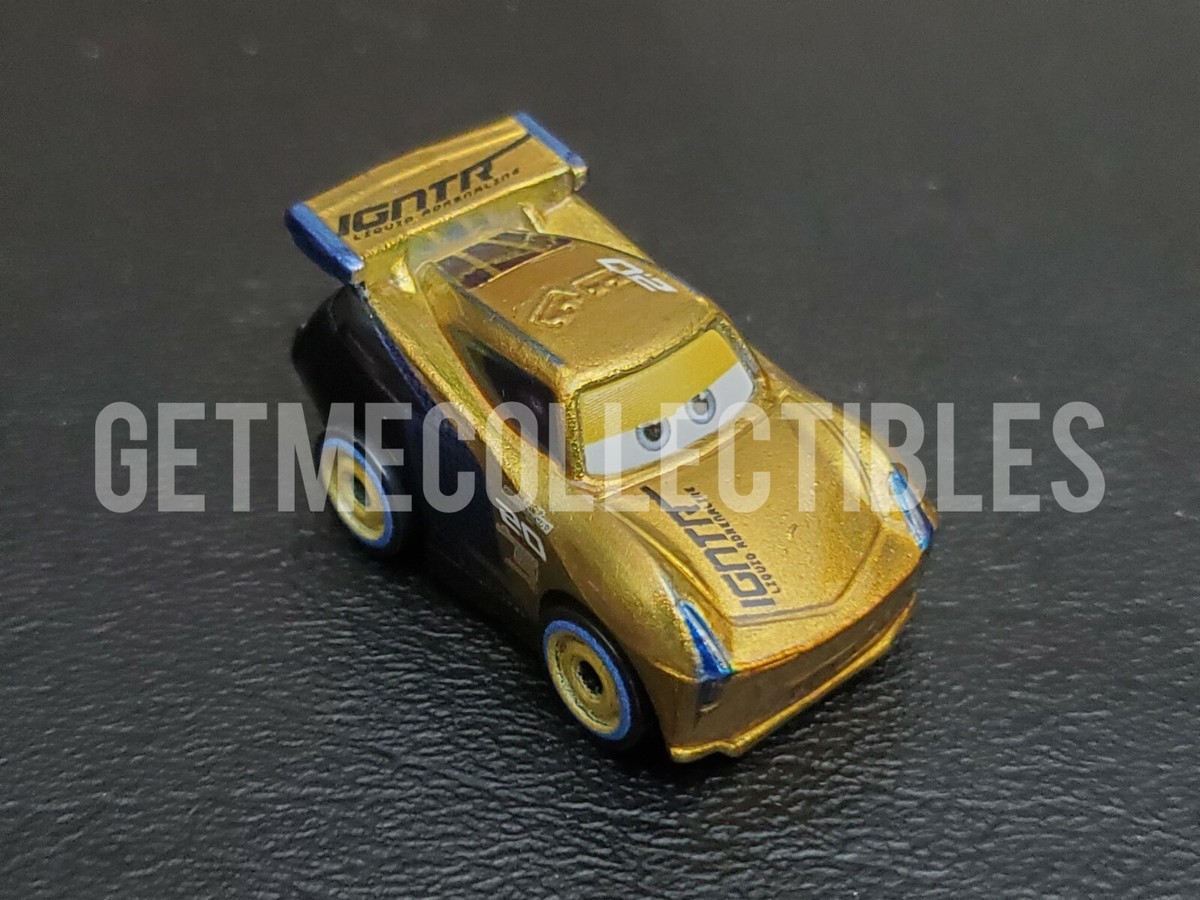 DISNEY PIXAR CARS DIE CAST MINI RACERS GOLDEN JACKSON STORM LOOSE