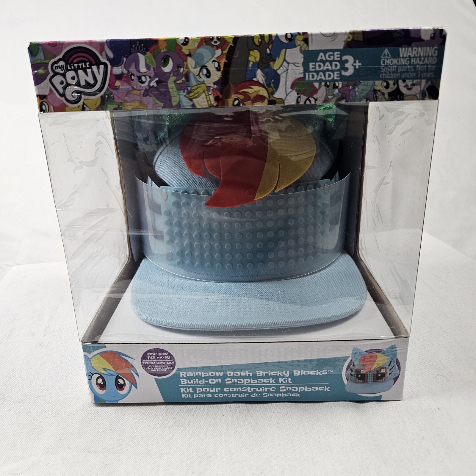 Cappello snapback My Little Pony Rainbow Dash blocchi di mattoni costruito su