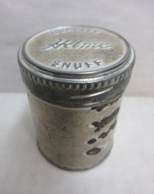 Vintage Helme Quality Snuff Empty Tobacco Dip Chew Tin Can