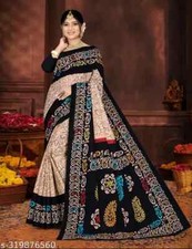Women's Cotton Printed saree with Separate Blouse Piece