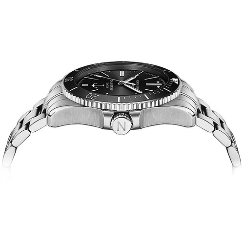 North Edge Automatic Analogue Mechanical Anchor Diver Wrist Watch Blue Black  - Picture 12 of 15