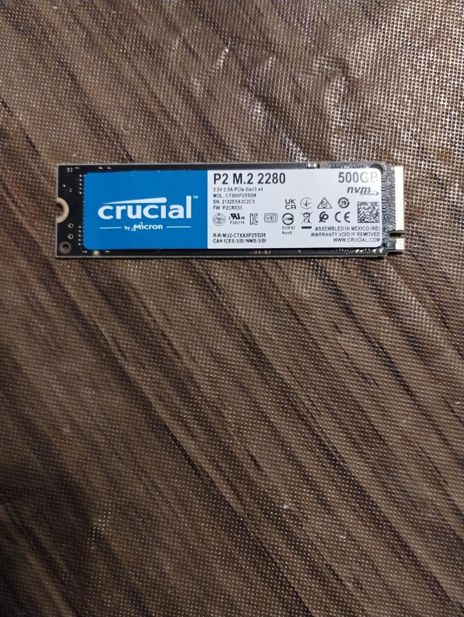 【新品未使用】CT1000P2SSD8JP ［Crucial P2 M.2 Ty Crucial P2 1TB 3D NAND NVMe PCIe M.2 SSD Up to 2400 MB/s