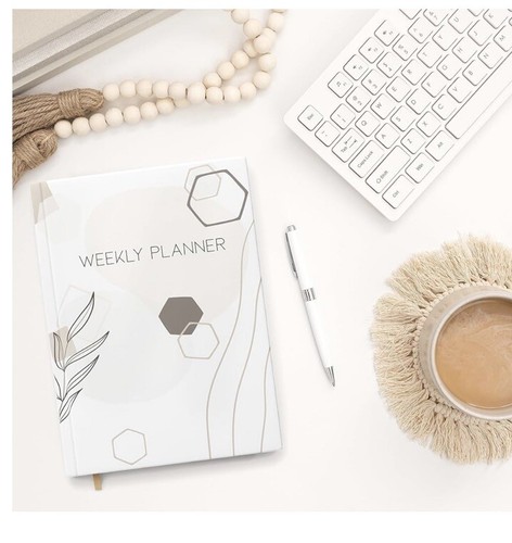 Undated Monthly Weekly Planner Schedule Gratitude Journal Calendar Budget - Picture 5 of 10
