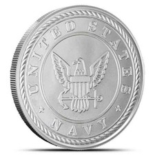 Navy 1oz Silver Round - U.S. Armed Forces Series 46.00 per troy oz
