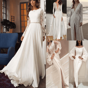 long sleeve bridal jumpsuit