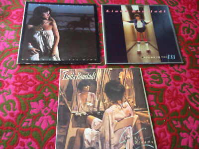Linda Ronstadt [3 Vinyl LP] Living in the USA + Simple Dreams + Hasten Down Wind