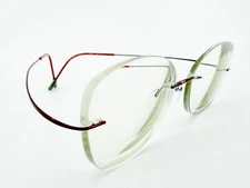 Silhouette 5515 Eyeglasses FRAMES 3040 Dark Red ..[]17-150 Titanium K571