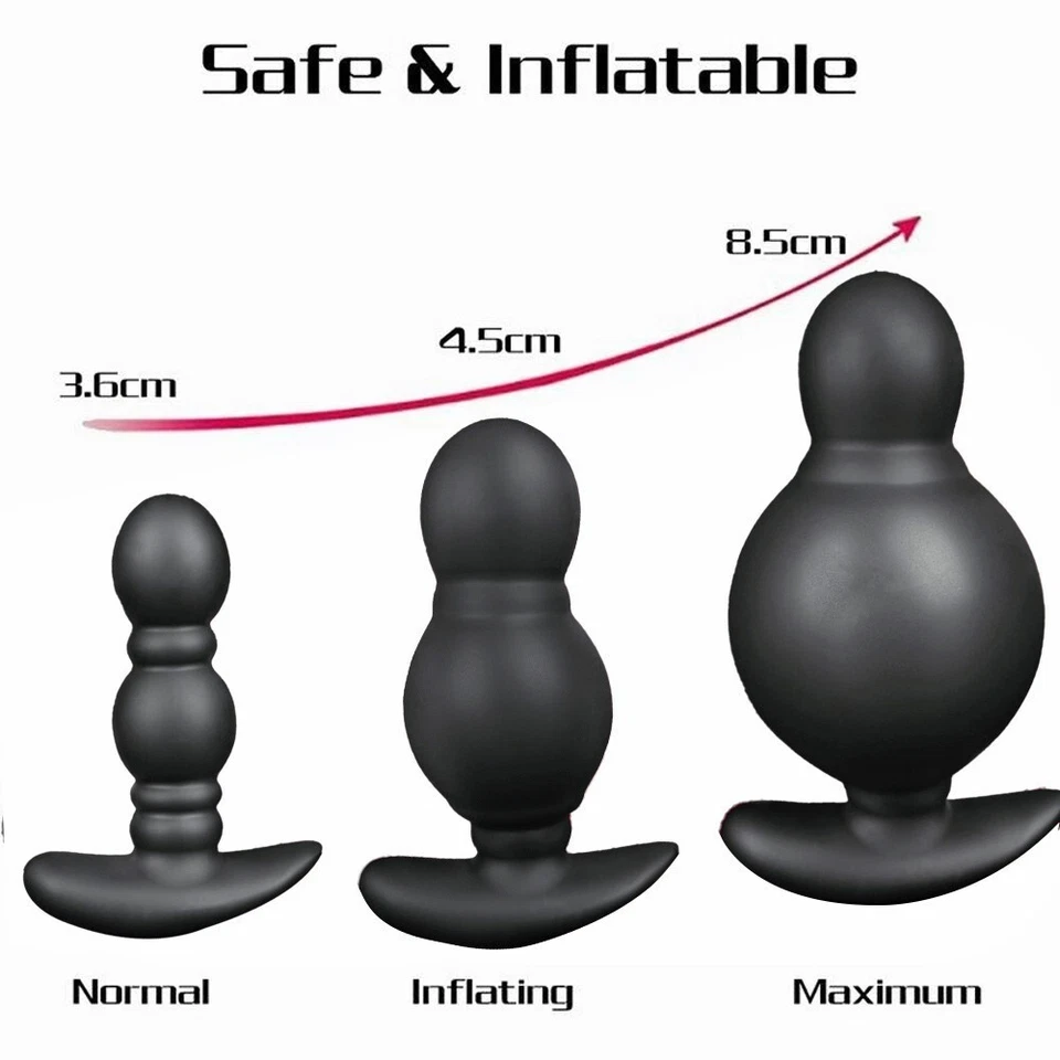 Extra Huge Inflatable Dildo Pump Penis Anal Butt Plug G-spot Stimulator Sex Toys - Image 4 of 4