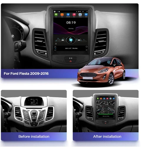 9.7" Für Ford Fiesta 2009-2016 Android 13 GPS Navi Autoradio Carplay WIFI 2+32G - Picture 9 of 20