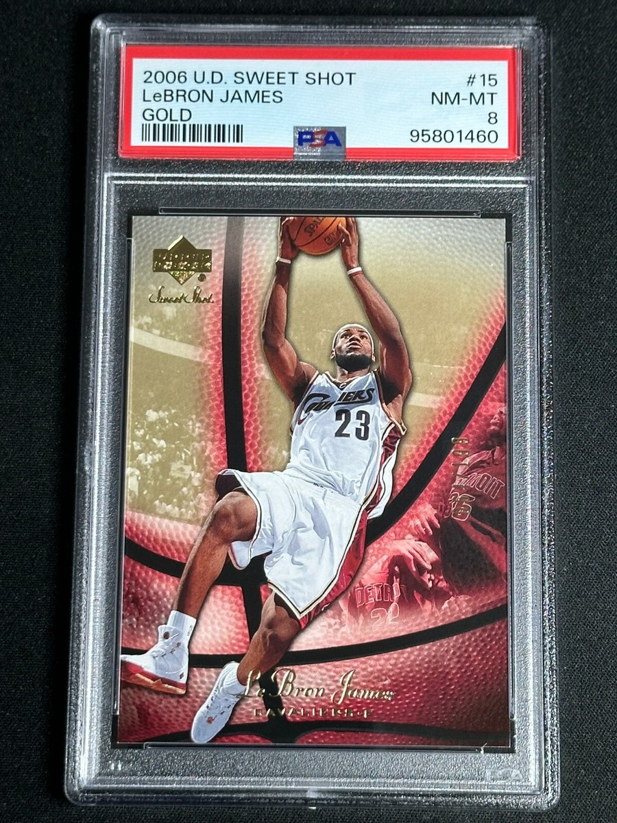 2006 Upper Deck Sweet Shot Gold Lebron James #15 PSA Graded Card SP /199 LOW POP 2006 Upper Deck Sweet Shot Gold Lebron James #15 PSA Graded Card SP /199 LOW POP