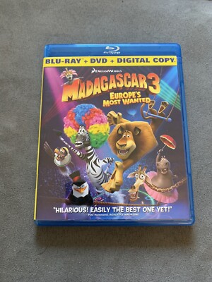 Madagascar 3: Europe's Most Wanted (Blu-ray, 2012)