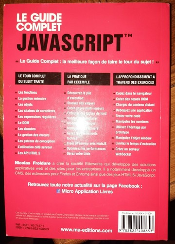 JAVASCRIPT, LE GUIDE COMPLET, neuf !!! Affaire à SAISIR !!!! - Photo 2/2