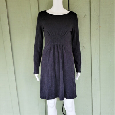 ANN TAYLOR Gray Knit Sweater Dress Medium M | eBay ANN TAYLOR Gray Knit Sweater Dress Medium M | eBay