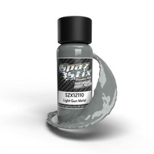 Spaz Stix - Light Gunmetal Airbrush Ready Paint, 2oz Bottle