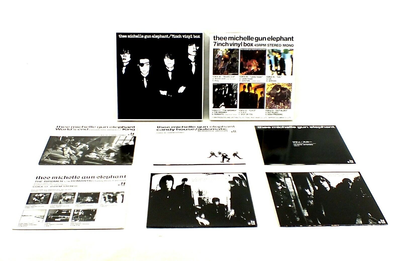 Thee Michelle Gun Elephant 7inch Vinyl Box / PRISTINE JAPAN orig. 6 singles  w/PS