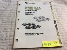 Rockwell Service Parts Book Sqhpslsq-100p Single Reduction Tadem Axles Rockwell Service Parts Book Sqhpslsq-100p Single Reduction Tadem Axles