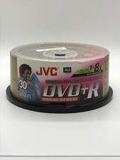 DVD-R 4.7GB 8x Speed JVC 120min - 30 Pack Of Blank  DVDs - BRAND NEW