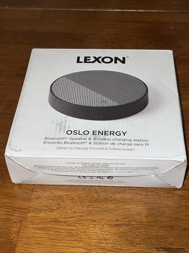 Lexon Oslo Energy Bluetooth Speaker & Wireless Charging Station.