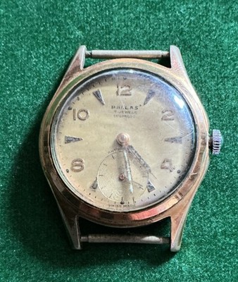 Vintage Herren Pallas Uhr Aufziehen Sub Zifferblatt 17 Jewels Ersatzteile oder Reparatur 