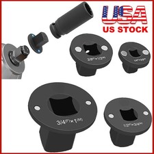 4-Pack Low Profile Impact Socket Adapter Set, Drive Reducing Ratchet Adapter Set